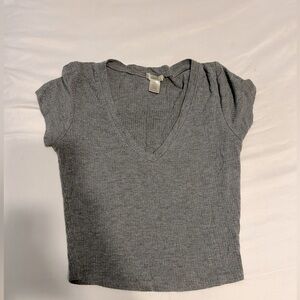 Grey baby tee